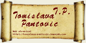 Tomislava Pantović vizit kartica